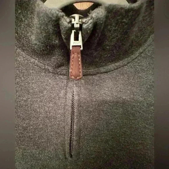 Polo Ralph Lauren Men's Classic Estate-Rib Quarter-Zip Sweater Gray Size XL - Picture 3 of 9
